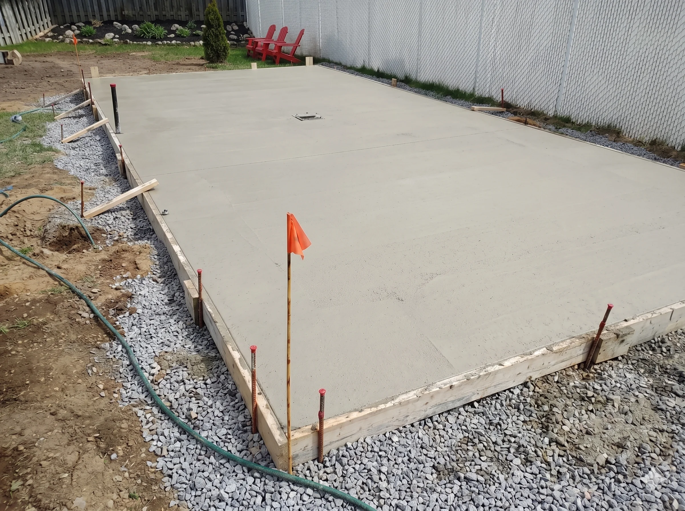 Coffrage de béton : trottoirs, escaliers et dalles