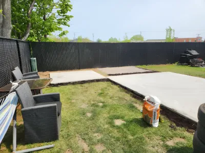 Coffrage de terrasse arrière
